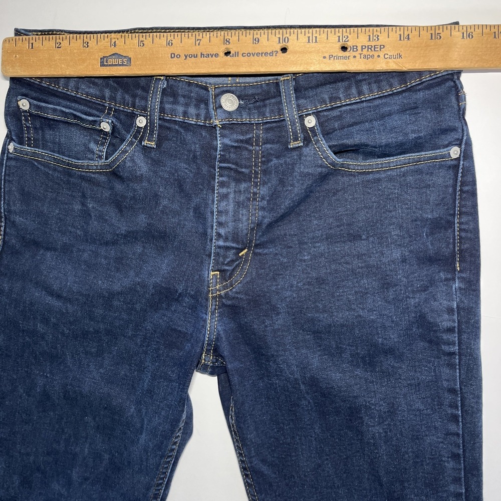 Levi's 511 Blue Jeans Men's 32x34 Dark Wash EUC Preppy Cowboy Western Work - Picture 7 of 12